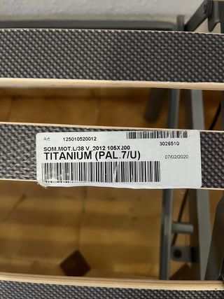 Cama articulada + colchón de 105x200 cm