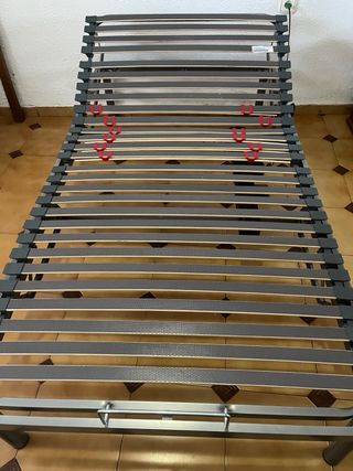 Cama articulada + colchón de 105x200 cm