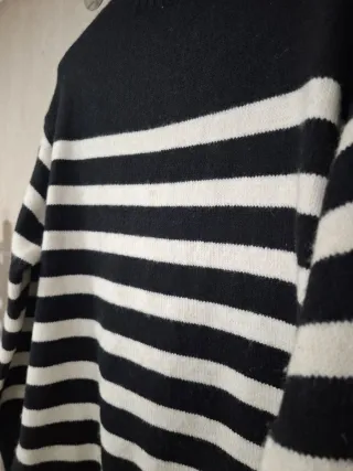 Jersey H&M cuello vuelto rayas