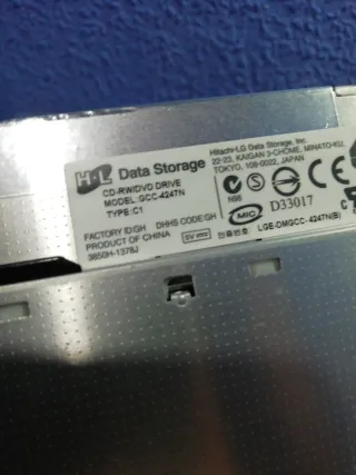 Lector DVD CD-RW IBM para portátil