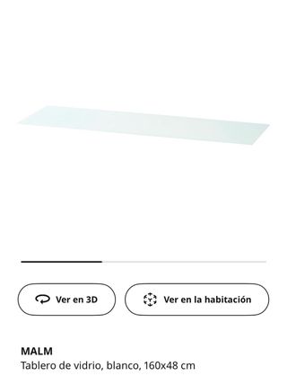 Cristal MALM 160x48 cm