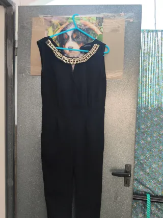 Mono negro fiesta con pedrería