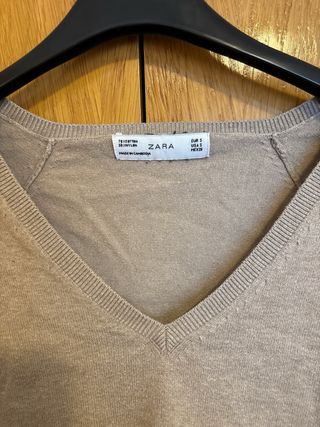 Jersey Zara Pico Beige Talla S