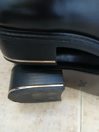 Botines Zara Talla 40 Negros