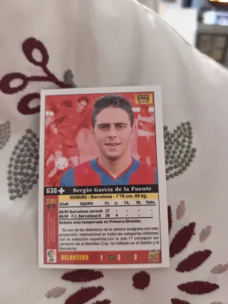 Cromo Sergio García FC Barcelona