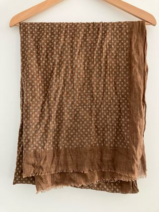 Sciarpa fantasia beige e marrone