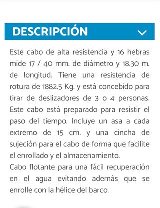 Triángulo Ski Goldenship y cuerda de arrastre