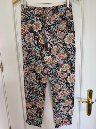 Pantalón estampado mujer