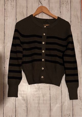 Jersey de rayas verde y negro