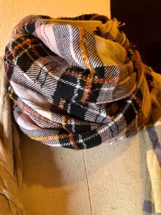 Lote de bufandas/foulards cuadros