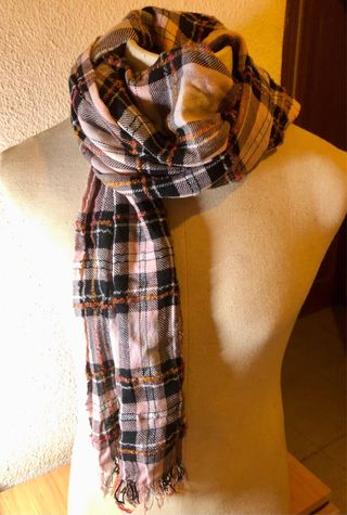 Lote de bufandas/foulards cuadros