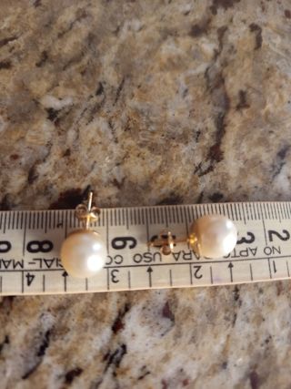 Pendientes Perla Natural Cultivada Grande