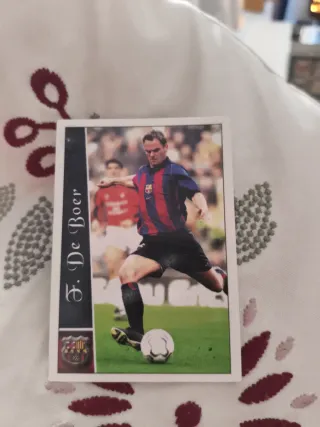 Cromo F. De Boer FC Barcelona