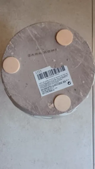 Vaso Zara Home Arabesque Beige/Bianco