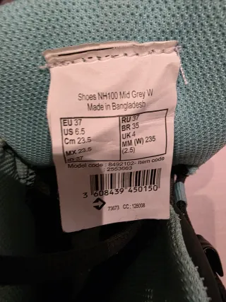 Botas de Montaña Quechua Talla 37