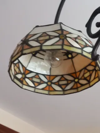 Lámpara de techo Tiffany