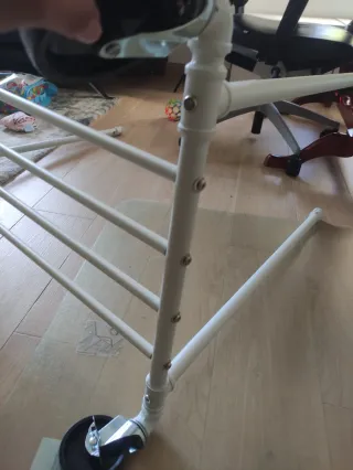 Perchero Burro SONGMICS Doble Barra Blanco