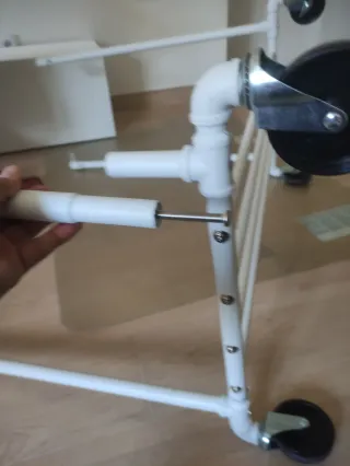 Perchero Burro SONGMICS Doble Barra Blanco