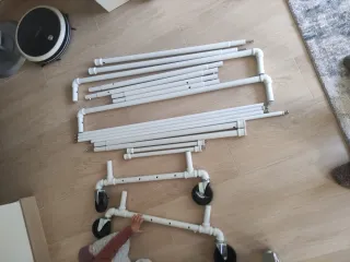 Perchero Burro SONGMICS Doble Barra Blanco