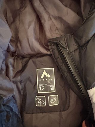 Chaqueta niño negra y gris