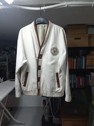 Cazadora hombre entretiempo beige/marrón