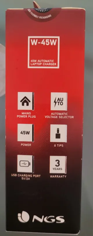 Cargador Portátil NGS W-45W NUEVO