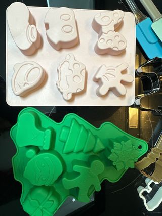 Kit Repostería Moldes Silicona Cortadores Galletas