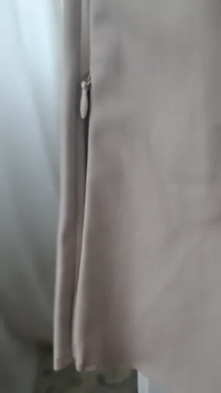 Pantalones polipiel beige