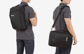 Mochila Maletín Portátil Convertible Negra