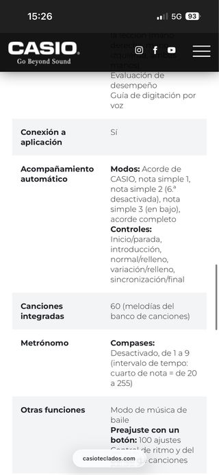 Teclado Casio CTK-2500