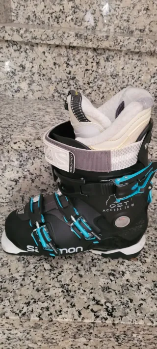 Botas de Ski Salomon Negro/Azul Talla 23.5