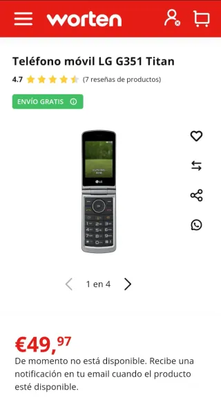 Teléfono móvil LG