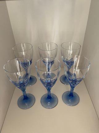 Set Bicchieri Bormioli Vetro Blu