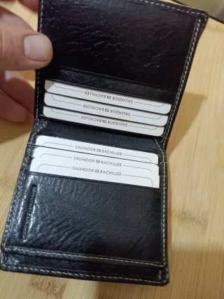 Cartera y monedero Salvador Bachiller negro