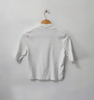 Camiseta manga 3/4 blanca Zara mujer Talla L