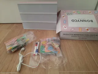 Caja de Luz Rosa Bonnyco con Letras