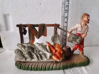 Diorama vintage presepe pescatore