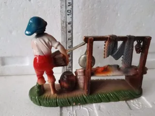 Diorama vintage presepe pescatore