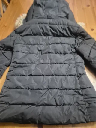 Anorak niña con capucha y pelo