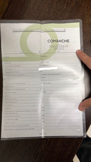 Remolque Comanche para moto