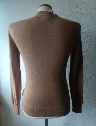 Jersey de rombos marrón y verde