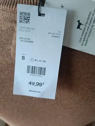 Jersey de rombos marrón y verde