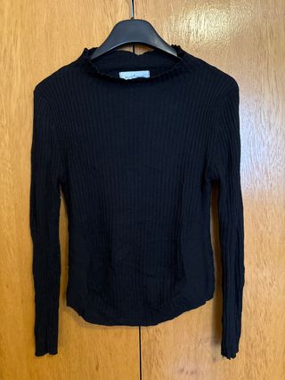 Camiseta negra manga larga