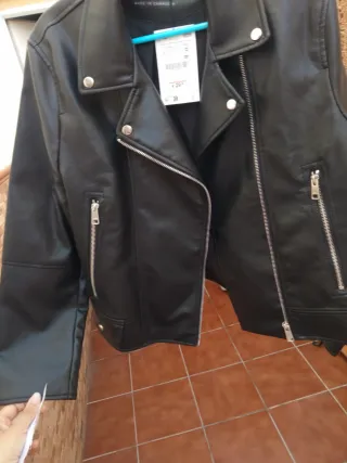 Chaqueta Zara niña adolescente negra