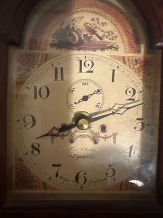 Orologio da tavolo inglese in legno