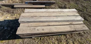 Traviesas de madera rústicas