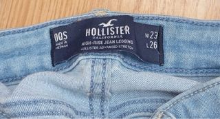 Pantalones Hollister vaqueros rotos azules