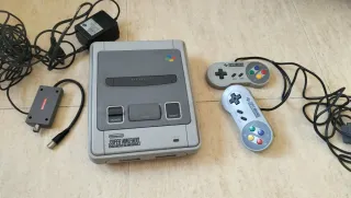 Consola Super Nintendo SNES Grigia Completa
