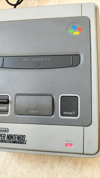 Consola Super Nintendo SNES Grigia Completa