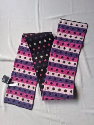 2 bufandas y 3 pares guantes niña, 7-12 años